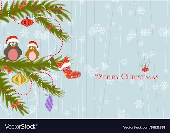 Christmas background vector image