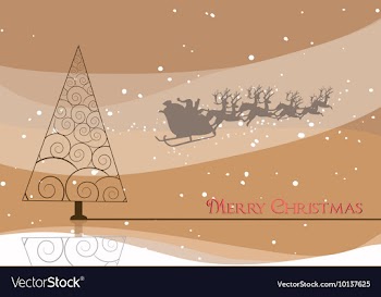 Christmas background vector image