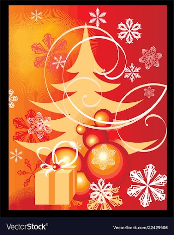 Christmas background vector image