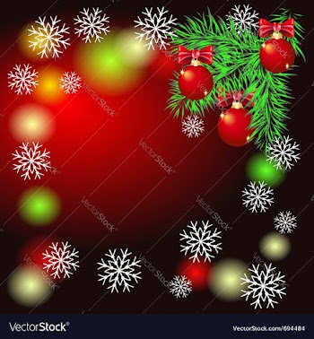 Christmas background vector image