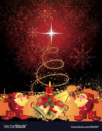 Christmas background vector image