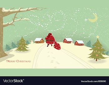 Christmas background vector image