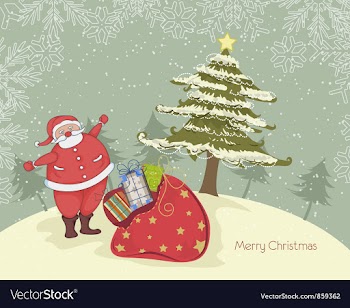 Christmas background vector image
