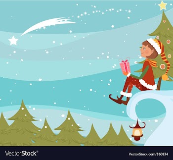 Christmas background vector image