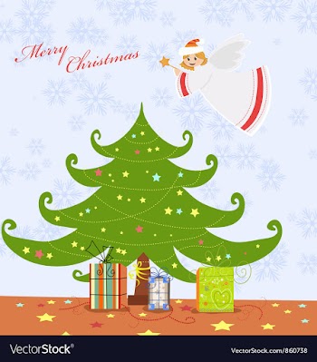 Christmas background vector image