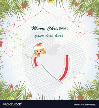 Christmas background vector image