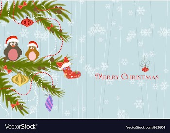 Christmas background vector image