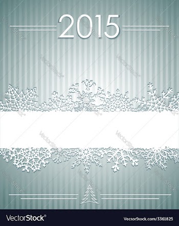 Christmas background with snowflakes vector image