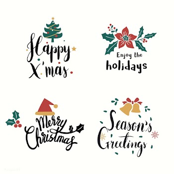 Christmas badge set | Free stock vector - 495470