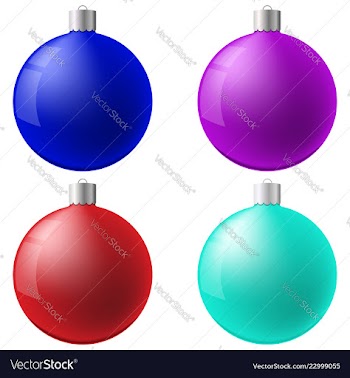  					Christmas ball set new year concept vector image														