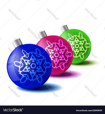  					Christmas ball set new year concept vector image														