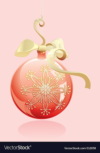 Christmas ball vector image