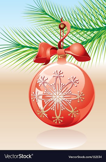 Christmas ball vector image