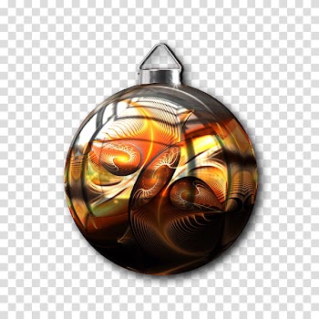Christmas Balls Collection , gray and orange Christmas bauble transparent background PNG clipart