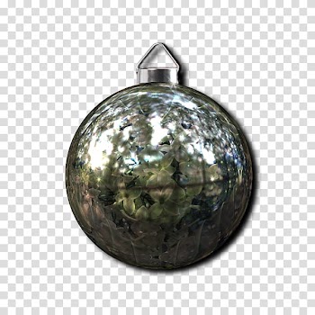 Christmas Balls Collection, green bauble transparent background PNG clipart