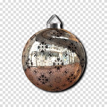 Christmas Balls Collection, pink and gray bauble transparent background PNG clipart