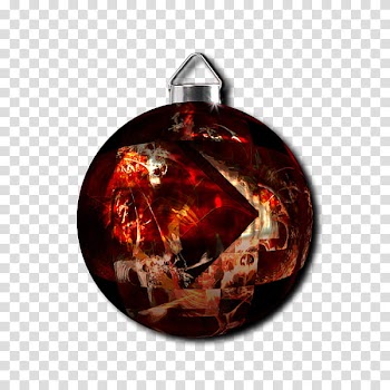 Christmas Balls Collection, red and white bauble transparent background PNG clipart