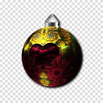 Christmas Balls Collection , yellow and pink bauble transparent background PNG clipart