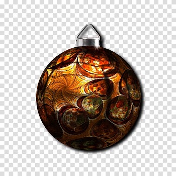 Christmas Balls Collection, yellow bauble transparent background PNG clipart