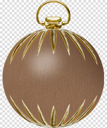 Christmas balls, gold bauble illustration transparent background PNG clipart