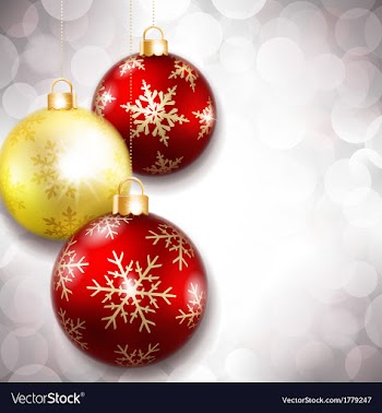  					Christmas balls on a beautiful background vector image														