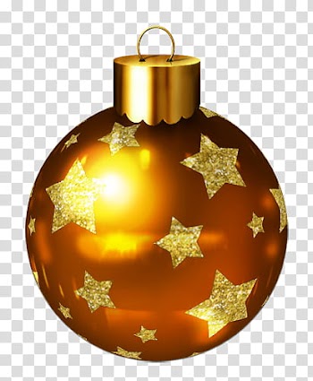 Christmas balls, red and yellow ceramic vase transparent background PNG clipart