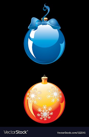 Christmas balls vector image