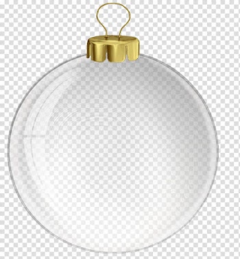 Christmas balls, white baubles transparent background PNG clipart