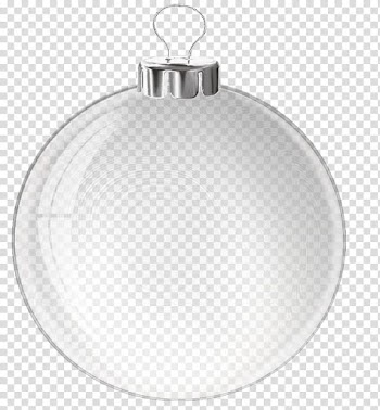 Christmas balls, white Christmas ornament illustration transparent background PNG clipart