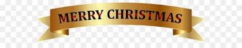 Christmas Banner Clip art - Golden Merry Christmas Banner PNG Clip-Art Image 