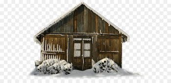 Christmas Barn Stock illustration Clip art - Transparent Winter Barn with Snow PNG Clipart 