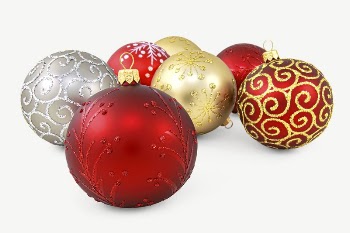 Christmas baubles collage element psd | Free PSD - rawpixel