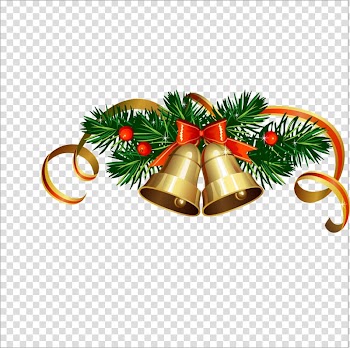 Christmas Bell, Christmas bell transparent background PNG clipart