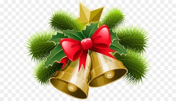 Christmas Bell Greater Franklin County Chamber Clip art - Large Transparent Christmas Bells with Bow PNG Clipart 