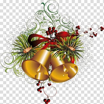 Christmas Bell Party, Christmas bell element transparent background PNG clipart