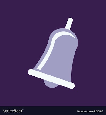 Christmas bells church bell - school bell icon vector image