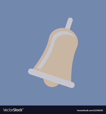 Christmas bells church bell - school bell icon vector image