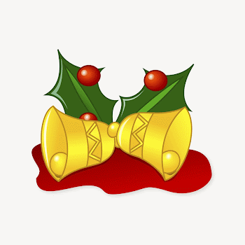 Christmas bells collage element illustration | Free Vector - rawpixel