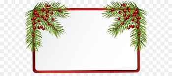 Christmas Blank PNG Clip Art Image 