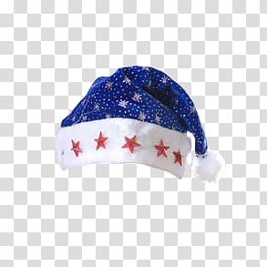 Christmas, blue and white Santa hat transparent background PNG clipart