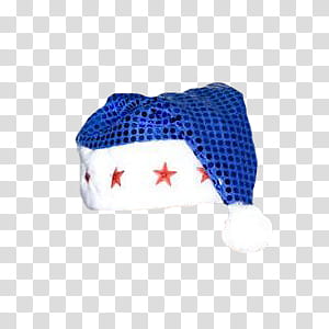 Christmas, blue sequined hat transparent background PNG clipart
