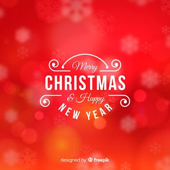 Christmas blurred lights background