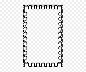 Christmas Border Clipart Black And White - Border Designs With Pencil