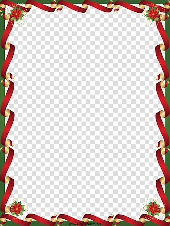 Christmas border transparent background PNG clipart