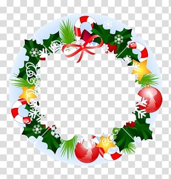 Christmas border transparent background PNG clipart