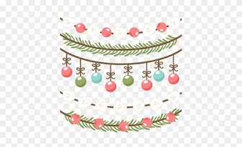 Christmas Borders Scrapbook Clip Art Christmas Cut - Christmas Ornament Border Clipart Free