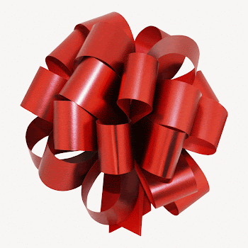 Christmas bow collage element, red | Free PSD - rawpixel