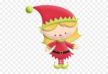 Christmas Boy Elf Clip Art - Girl Elf Clipart