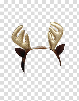 Christmas, brown and gray deer horn hairband transparent background PNG clipart