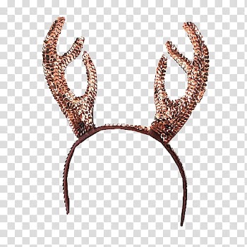 Christmas, brown headband transparent background PNG clipart